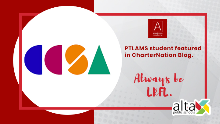 PTLAMS Student Featured in CharterNation Blog